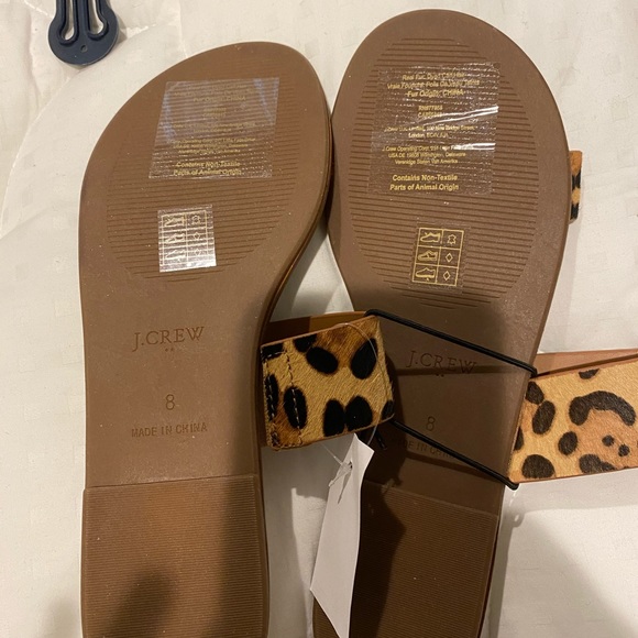 J Crew Leopard print slides - Picture 2 of 2